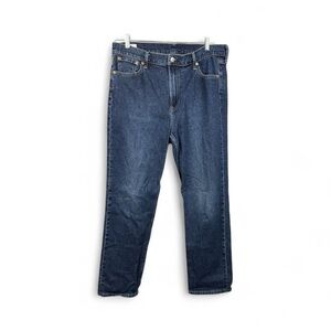 GAP 90s Straight High Rise Jeans Size 33 Dark Wash Denim Casual Classic